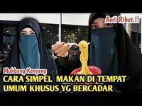 YouTuber Ini Tunjukkan Cara Makan Wanita Bercadar