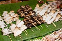 Sate jamur tiram.