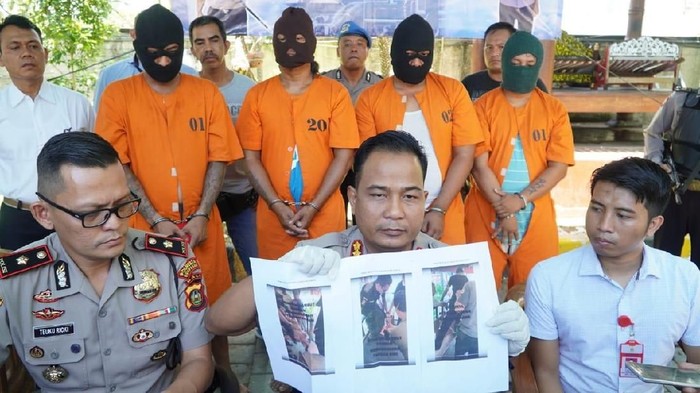 Angga Riza-detikcom/ Polisi mengungkap kasus penganiayaan Lutfi di Ground Zero Bali