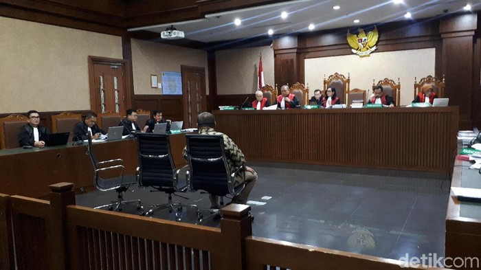 Foto suasana sidang lanjutan Wawan hari ini. (Faiq Hidayat/detikcom)