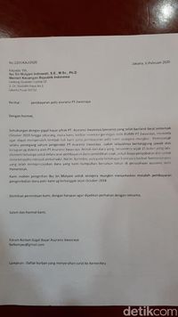 Ini Isi Surat Nasabah Jiwasraya ke Sri Mulyani