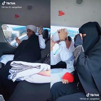 Neng Ros kemudian mengunggah sederet video yang memperlihatkan momen-momen Nengmas mengantarkan suaminya untuk menikah lagi. Mulai perjalanan dari hotel tempat mereka menginap hingga ke lokasi tempat calon istri kedua berada yang diketahui di kawasan Jombang, Jawa Timur. Foto: Dok. TikTok @nengnthan.