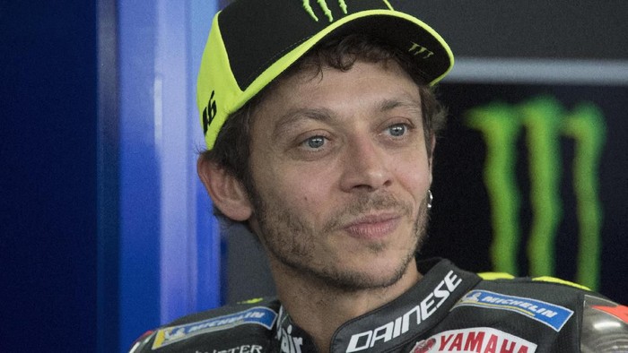 KUALA LUMPUR, MALAYSIA - FEBRUARY 06: Valentino Rossi of Italy and Monster Energy Yamaha MotoGP Team looks on  during the 2020 Team Monster Energy Yamaha MotoGP presentation during the MotoGP Pre-Season Teams Unveiling at Sepang Circuit on February 06, 2020 in Kuala Lumpur, Malaysia. (Photo by Mirco Lazzari gp/Getty Images)