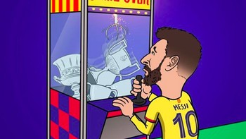 Game over buat Messi dan Barcelona. Foto: istimewa