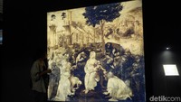Pameran Leonardo Opera Omnia dipamerkan pertama kalinya di Jakarta untuk merayakan 500 tahun kematian mendiang Leonardo da Vinci. Ada 17 karya reproduksi sang maestro yang dipajang. Foto: Tia Agnes/detikHOT