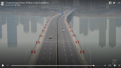 Seperti Kota Hantu, Ini Foto-foto Jalan di Wuhan yang Kini Sepi