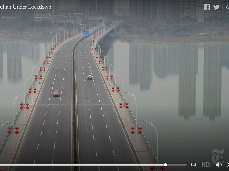 Seperti Kota Hantu, Ini Foto-foto Jalan di Wuhan yang Kini Sepi