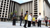 Berdasarkan hasil tinjauannya pagi ini, Mantan Gubernur DKI Jakarta itu cukup puas dengan progres renovasi Masjid Istiqlal.