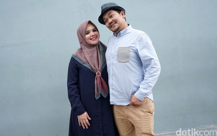 Indra Bekti dan Aldilla Jelita saat ditemui di Trans TV.
