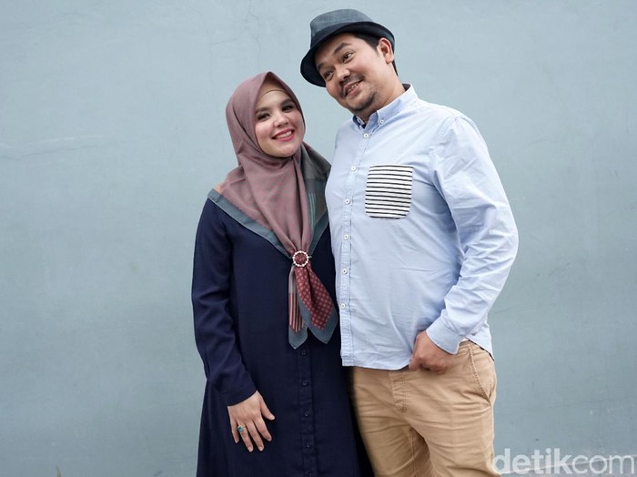 Indra Bekti dan Aldilla Jelita saat ditemui di Trans TV.