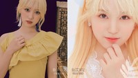 Yabuki Nako dengan rambut blonde. Beda banget yah! (Stone Music) 