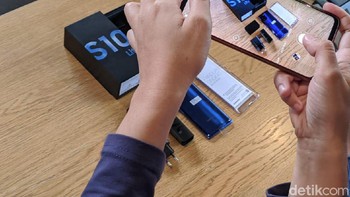 Mengenai prosesornya, Samsung mempercayai ponsel S10 Lite diotaki dengan Qualcomm Snapdragon 855. Foto: Agus Tri Haryanto/detikINET