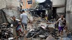 Potret Puing-puing Bangunan Sisa Kebakaran di Taman Sari Jakbar