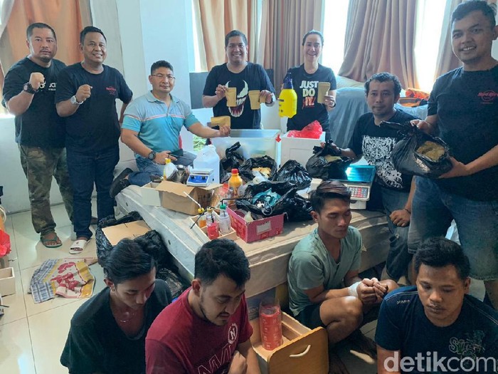 penggerebekan pabrik ganja di Apartemen High point