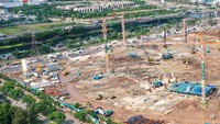 Progres pembangunan sudah mencapai 16,44%, dan ditargetkan kelar Oktober 2021. Istimewa/PT Wijaya Karya (Persero) Tbk.