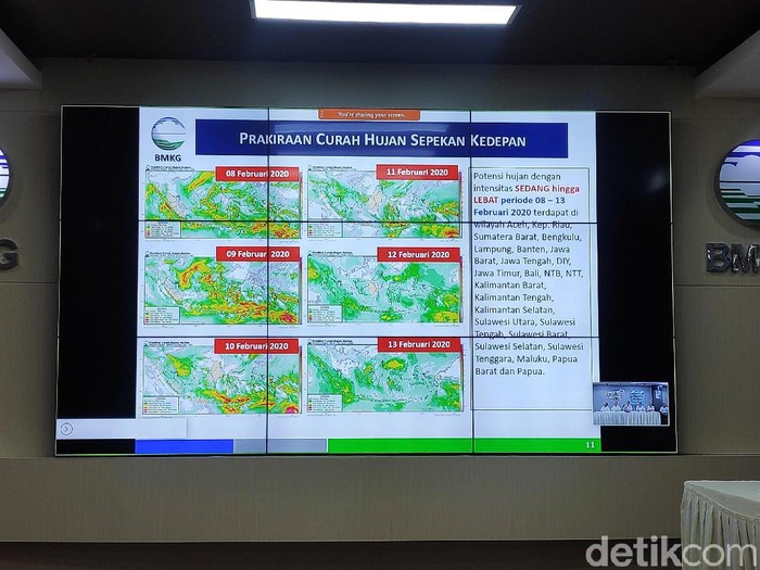 Konferensi Pers BMKG Soal Potensi Hujan hingga 13 Februari