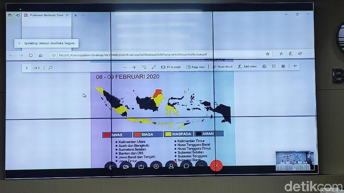 Konferensi Pers BMKG Soal Potensi Hujan hingga 13 Februari