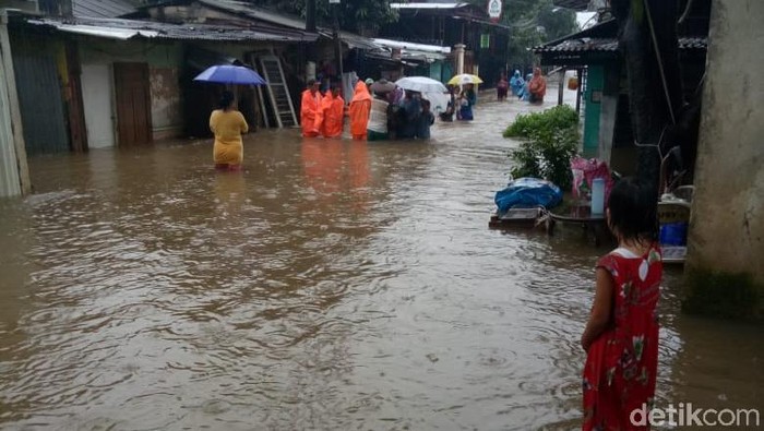 Banjir di Kelurahan Cipinang Melayu.