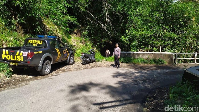 Lokasi pesepeda masuk ke jurang di Boyolali