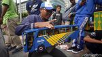 Ketika Bus Replika Parkir di CFD Jakarta