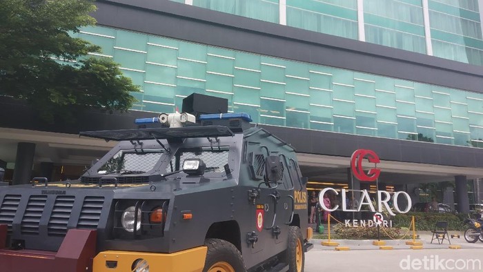 Situasi pengamanan di Hotel Claro jelang kongres PAN (Sitti Harlina/detikcom)