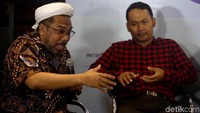 Tenaga Ahli Staf Kepresidenan, Ali Mochtar Ngabalin menjadi pembicara dalam diskusi Cross Check di Jakarta, Minggu (9/2/2020).
