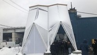Benda ini berfungsi untuk membuat cuaca ekstrem lebih terasa nyaman. Istimewa/Dok. Archdaily.