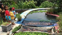 Objek wisata bernama lengkap Bendung Lepen Mricanyouth Kali Gajah Wong dibangun atas inisiatif muda-mudi Kampung Mrican sejak 2015 lalu.  (Foto: Jauh Hari Wawan S/detikcom)