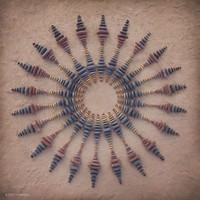 karya seni geometris dari bebatuan