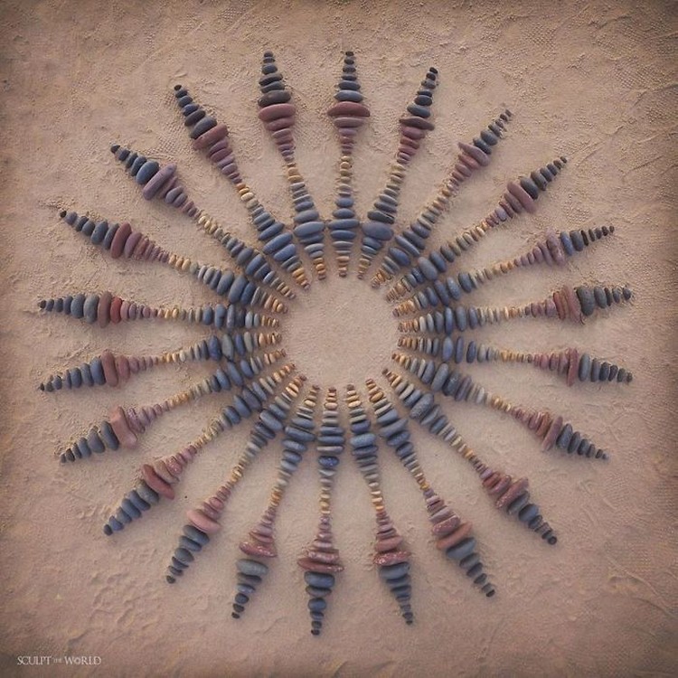 karya seni bebatuan karya seni geometris dari bebatuan