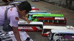 Ketika Bus Replika Parkir di CFD Jakarta