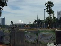 Revitalisasi Monas Dilanjut, Ekskavator Keruk dan Ratakan Tanah