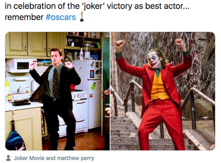 Meme Film Joker Menang Piala Oscar 2020