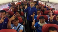 Zulkifli Hasan bersama 212 voters DPW/DPD PAN se-Indonesia kloter pertama berangkat menuju kota Kendari, Sulawesi Tenggara. Istimewa/Tim Zulhas.