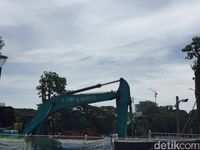 Revitalisasi Monas Dilanjut, Ekskavator Keruk dan Ratakan Tanah