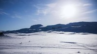 Finse di Norwegia yang memiliki latar es menjadi lokasi para pemain Star wars melakukan adegan penembakan kepada pangkalan pemberontak di planet Hoth dalam The Empire Strikes Back. (AFP)