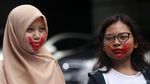 Para Perempuan Aksi Tolak Kekerasan Seksual di Kemendikbud