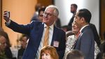Semringahnya Jokowi di Canberra