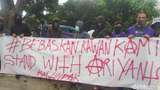 Jelang Sidang Tuntutan, Massa Demo di PN Bogor Minta Ariyanto Dibebaskan
