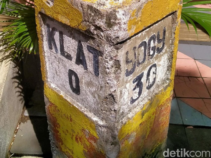 Titik Nol Kilometer Klaten, Klat 0, Senin (10/2/2020).