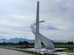 Heboh Tugu Gerbang Tol Dituding Palu Arit, Ini Penjelasannya
