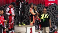 Juara di kelas Kadet hingga meraih posisi ketiga kelas Mini bahkan menjadi yang tercepat di putaran pertama ini adalah bukti perkembangan Al ada di jenjang yang benar. Foto: dok. Tanada Racing