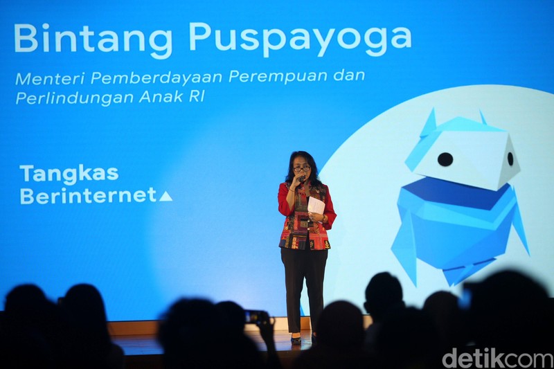 Google meluncurkan program Tangkas Berinternet di Kemendikbud, Jakarta, Senin (10/2/2020). Program ini untuk mempromosikan literasi digital bagi anak, orangtua dan guru di seluruh Indonesia.