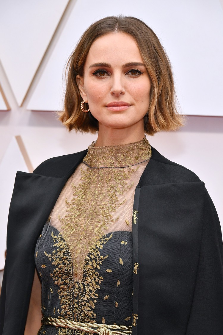 HOLLYWOOD, CALIFORNIA - FEBRUARY 09: (L-R) Benjamin Millepied and Natalie Portman attend the 92nd Annual Academy Awards at Hollywood and Highland on February 09, 2020 in Hollywood, California. (Photo by Amy Sussman/Getty Images)
