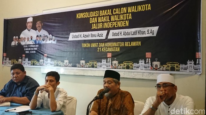 Koalisi Ormas Islam Medan Yakin Paslon Independen Kalahkan Bobby-Akhyar (Ahmad Arfah/detikcom)