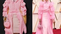 Aktris cilik cantik ini bernama Julia Butter. Tampil menawan dengan gaun berwarna pink cerah. Tak lupa tas berwarna pink yang jadi aksesoris. Gaun milik Julia ini pun membuat Milano Cookies melirik untuk mengkreasikannya. Foto: Istimewa