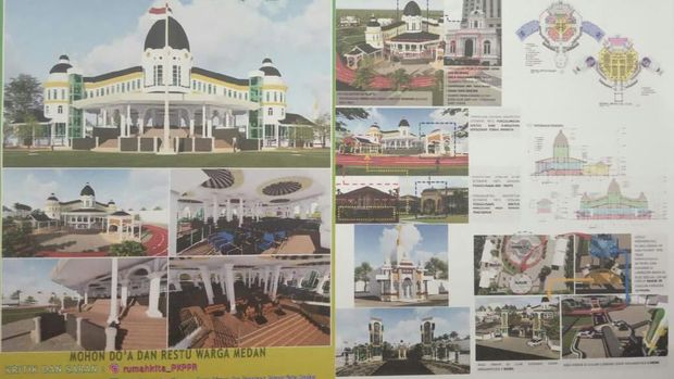 Desain revitalisasi Lapangan Merdeka.