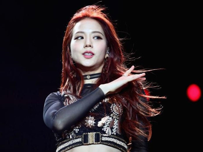 INDIO, CA - APRIL 12:  Jisoo of BLACKPINK performs at Sahara Tent during the 2019 Coachella Valley Music And Arts Festival on April 12, 2019 in Indio, California.  (Photo by Rich Fury/Getty Images for Coachella)
