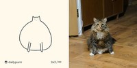 ilustrasi kucing sederhana ini bisa mengundang tawa