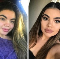 Orang bisa berucap sangat kasar ketika mereka melihatku dandan tebal, bertanya apa pekerjaanku atau apakah aku melakukan operasi wajah atau tidak. Tapi giliran tak pakai makeup, mereka sering mengira aku sakit, kata Karina. Foto: Dok. Brightside/Quora